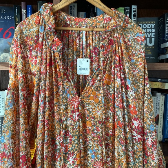 NWT Free People Feelin' Groovy Maxi Dress NO LINER Women's Size XL - Picture 6 of 9